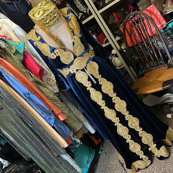 Dunya’s Handmade Fashion Dresses & Skirts - 3pc Set Fully Handmade by Me🥰🫠 Velvet Hena or Elegant Turkish Dress